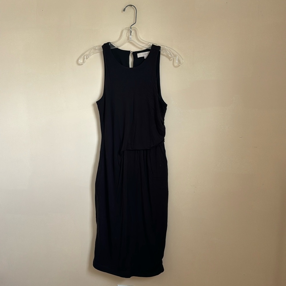 LOFT Black Sleeveless Dress XXSP